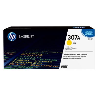 3. HP 307A oryginalny wkład z żółtym tonerem LaserJet