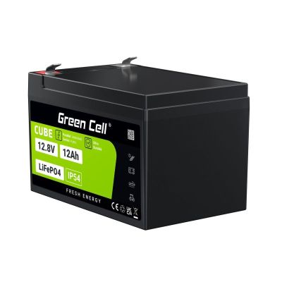 63. GREEN CELL AKUMULATOR LIFEPO4 CUBE 12AH 12V/12.8V 153.6WH LFPGC12V12AH