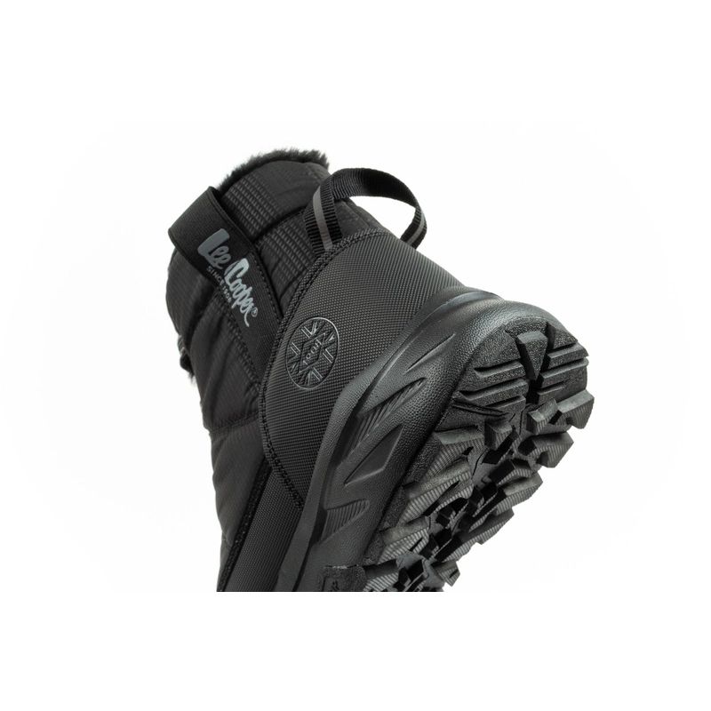 7. Lee Cooper buty sportowe damskie zimowe trekkingowe ocieplane czarne