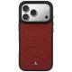 3. Etui Mercedes Leather Mesh with Bow Line MagSafe na iPhone 18 Pro Max / 17 Pro Max - bordowe