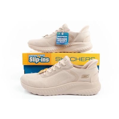10. Skechers Bobs Squad-Chaos buty sportowe damskie wygodne SLIP-INS