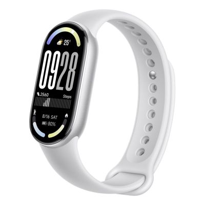 2. Opaska SmartBand Xiaomi Smart Band 10 Silver AMOLED 4,37 cm (1.72") Srebrna