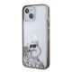2. Etui Karl Lagerfeld Liquid Glitter Choupette do iPhone 15 - przezroczyste