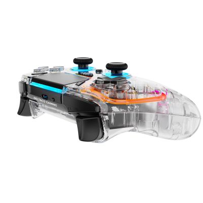 6. Deltaco Gaming GAM-169-T kontroler gier Przezroczysty Bluetooth/USB Gamepad Android, Nintendo Switch, PC, PlayStation 4, iOS