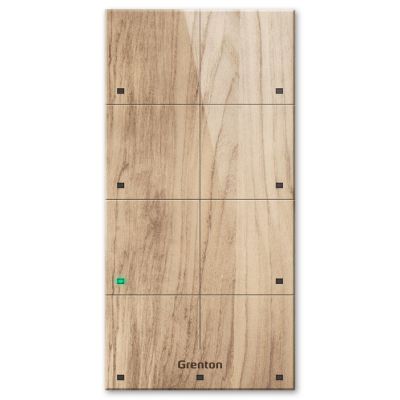 2. Grenton Panel dotykowy/ 8 pól dotykowych/ TF-Bus/ jasny drewniany front