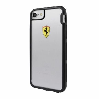Etui Ferrari Racing Shockproof na iPhone 7 / 8 /SE 2020 / SE 2022  - przezroczyste