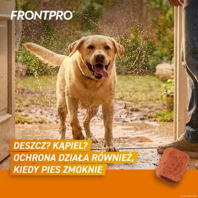 6. FRONTPRO Tabletki na pchły i kleszcze dla psa (>25-50 kg) - 3x 136mg