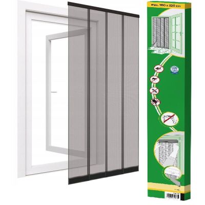 45. MOSKITIERA DRZWIOWA LAMELOWA 100X220 POLIESTER+TAŚMA RZEP