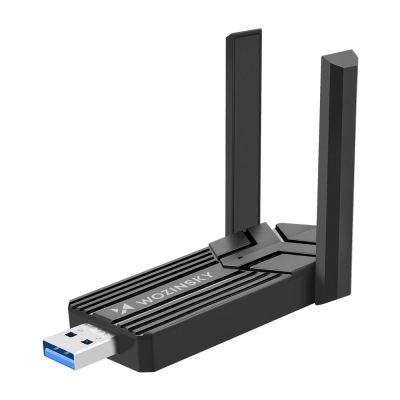 Wozinsky dwupasmowy bezprzewodowy adapter USB 3.0 WiFi 6 - czarny