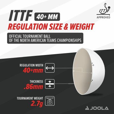21. PIŁECZKI DO TENISA STOŁOWEGO JOOLA PRIME 6SZT BIAŁA