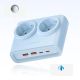 3. Listwa zasilająca Orico PDC25 25W 6w1 2x AC + 2x USB-A + 2x USB-C - niebieska