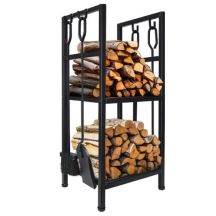 Stojak na drewno kominkowe z zestawem narzędzi Adler Adler