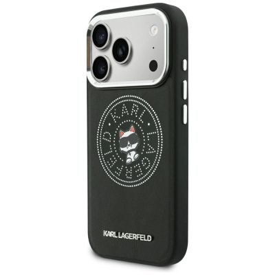2. Etui Karl Lagerfeld Point & Choupette Sketch MagSafe na iPhone 18 Pro Max / 17 Pro Max - czarne