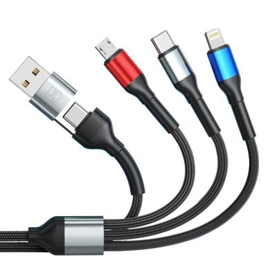 13. Kabel 3mk Hyper Cable N-SERIES 6 in 1 USB-C / USB-A to USB-C / Lightning / Micro 1.2m QC 3.0 9V / 2A 18W - czarny