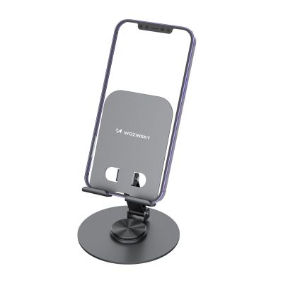 3. Podstawka Wozinsky WPT-K95 stojak obrotowy pod telefon tablet - szara