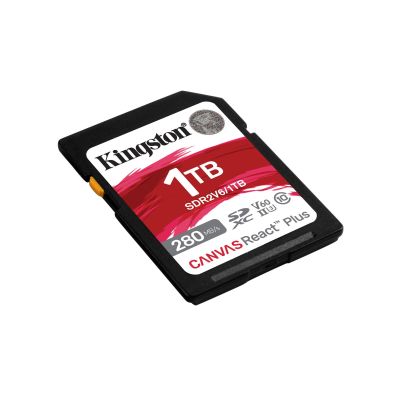 4. KINGSTON microSDXC Canvas 1TB React Plus UHS-II 280R/150W U3 V60 for Full HD/4K