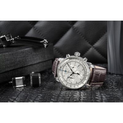 5. Zegarek Męski ZEPPELIN 100 Yahre 7680-1 + BOX