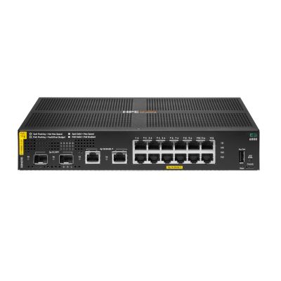 3. HPE Aruba Networking CX 6000 12p 10M/100M/1G Class4 PoE 2p SFP 1G 139W Switch Zarządzany L3 Gigabit Ethernet (10/100/1000) Obsługa PoE 1U