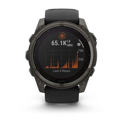18. Zegarek Garmin Fenix 8 Solar Sapphire Titanium Carbon Grey DLC Black