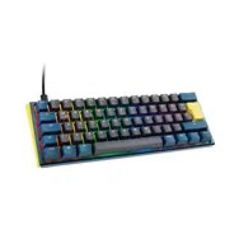10. Ducky One 3 Daybreak Mini klawiatura Gaming USB Niemiecki Czarny, Niebieski, Zielony