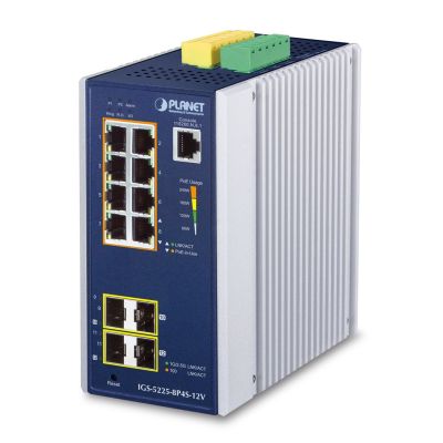 2. Switch Planet IGS-5225-8P4S-12V Industrial L2+ Managed
