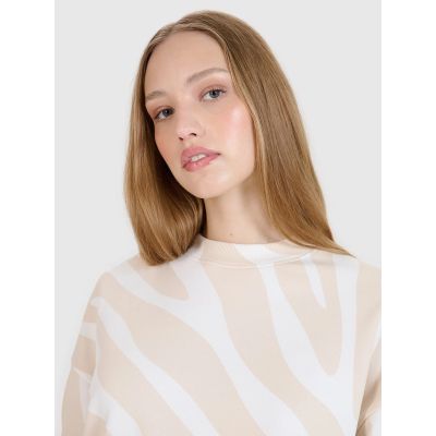 4. Damska bluza dresowa nierozpinana bez kaptura 4F 4FWSS25TSWSF1579-11A