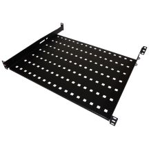 ALANTEC Półka stała 19" 1U głęb. 550mm, czarna, 4 punkty mocowania