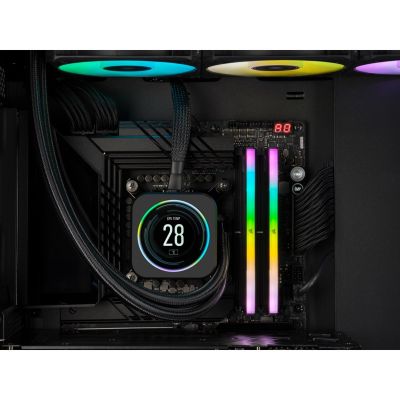 3. DDR5 32GB PC 6200 CL36 CORSAIR ZESTAW (2x16GB) VENGEANCE RGB b sprzedaż detaliczna