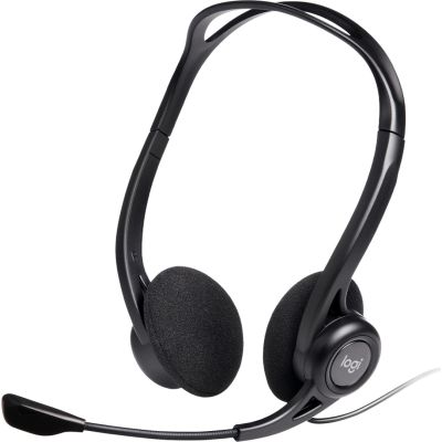 5. Słuchawki z mikrofonem Logitech 960 981-000100 (kolor czarny)
