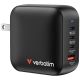 2. Verbatim Mini GaN Ładowarka 100W 3xUSB-C PD, 1xUSB-A QC 3.0