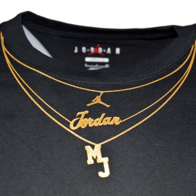 2. Koszulka Jordan Heritage Chain T-shirt Wmns Core Black - DO5020-010