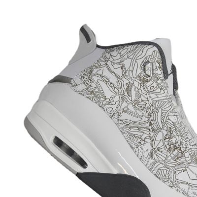 7. Buty sportowe męskie Air Jordan Dub Zero białe - 311046-107