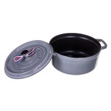 STAUB Garnek żeliwny okrągły 40500-246-0 3,8l grafitowy
