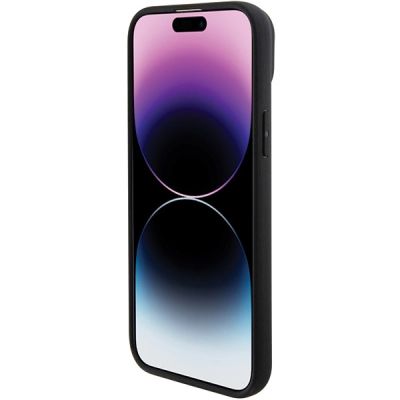 5. Etui BMW Leather Hot Stamp na iPhone 15 Plus - czarne