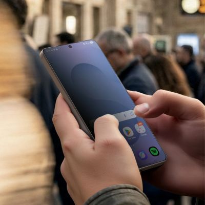 6. Szkło hartowane AMAZINGTHING Radix Privacy Glass prywatyzujące do Samsung S26