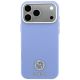 3. Etui Guess Grained Round Strass Logo MagSafe na iPhone 18 Pro Max / 17 Pro Max - niebieskie