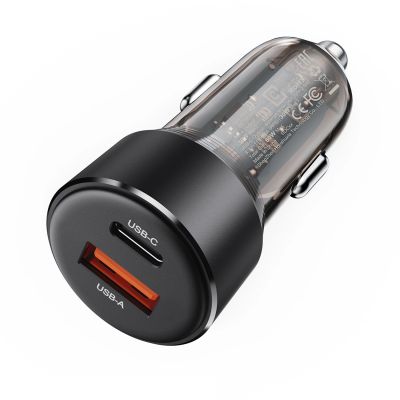 2. Ładowarka Acefast B12 samochodowa 60W USB-A / USB-C - czarna