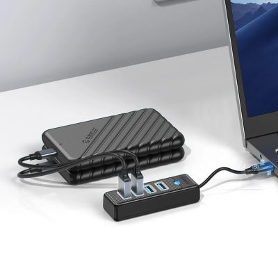4. Hub Orico PW4U-C3 USB-C / 4x USB-A 3.0 - czarny