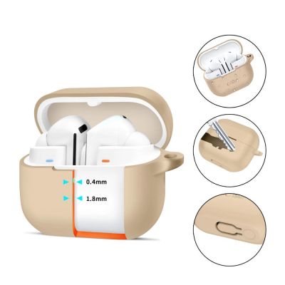 2. Etui Tech-Protect Silicone Hook na Samsung Galaxy Buds 3 / 3 Pro - brązowe