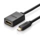 4. Ugreen kabel przewód przejściówka adapter HDMI - micro HDMI 19 pin 20cm czarny (20134)