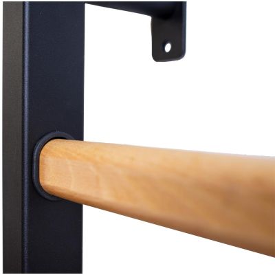 15. DRABINKA GIMNASTYCZNA DREWNIANO METALOWA Z DREWNIANYM DRĄŻKIEM I AKCESORIAMI BENCHK 211B A076