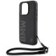 5. Etui BMW Signature Leather Wordmark Cord na iPhone 15 Pro Max - czarne