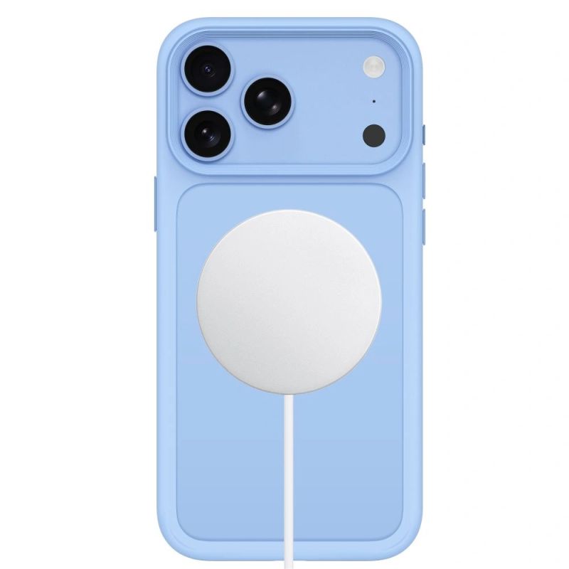 3. Etui Tech-Protect Magmat Magsafe CC na iPhone 18 Pro / 17 Pro - jasnoniebieski matowy