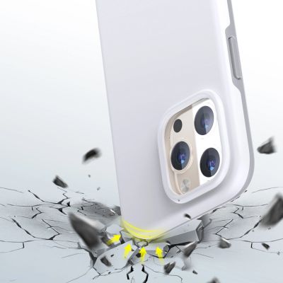 3. Choetech MFM Anti-drop case etui Made For MagSafe do iPhone 13 Pro biały (PC0113-MFM-WH)