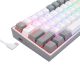7. REDRAGON K617-RGB Fizz RGB White/Grey klawiatura USB Szary, Biały