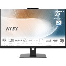 MSI AIO Modern AM272P 1M-855EU Core5-120U 27" IPS LED FHD Non-Touch Anti-Glare 16GB SSD512GB M.2 AX211 WiFi 6E Windows 11 Pro Black