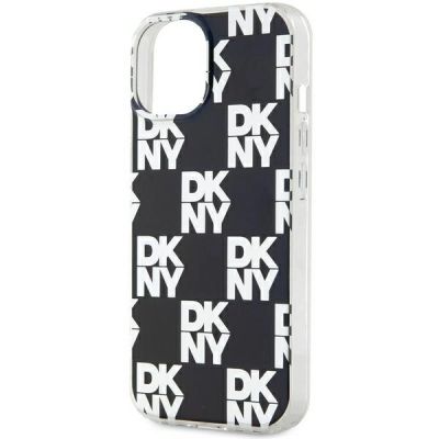 6. Etui DKNY IML Checkered Mono Pattern na iPhone 15 Plus / 14 Plus - czarne