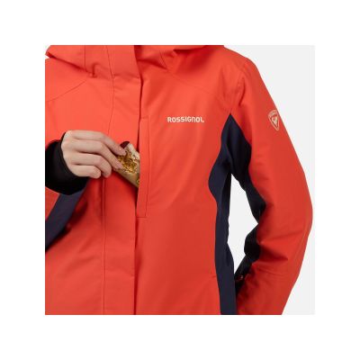 5. Kurtka narciarska damska ROSSIGNOL W VELIKA INSULATED JKT pomarańczowa