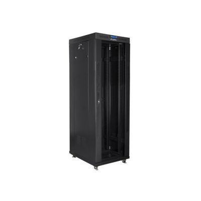 3. LANBERG SZAFA STOJĄCA RACK 19" 37U 600X800 DRZWI SZKLANE LCD CZARNA FF01-6837-12BL (FLAT PACK)