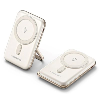 2. Bezprzewodowy magnetyczny powerbank Vention 20W PD 10000 mAh biały